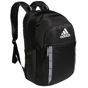 New! Adidas Excel 7 Backpack Black/White 3 Stripe Webbing 2.0 for 16" Laptop